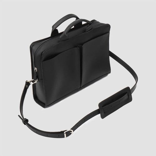 Load image into Gallery viewer, Leather Laptop Bag (Black)
