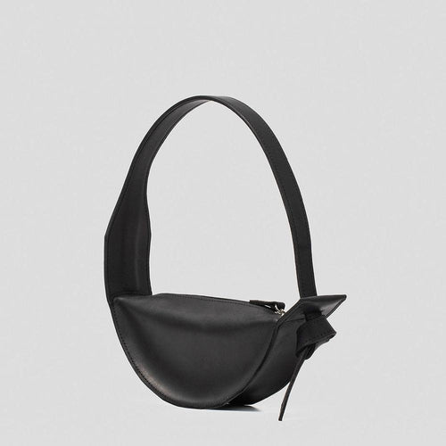 Load image into Gallery viewer, Brand Name Shoulder Bag - Crescent (Black)
