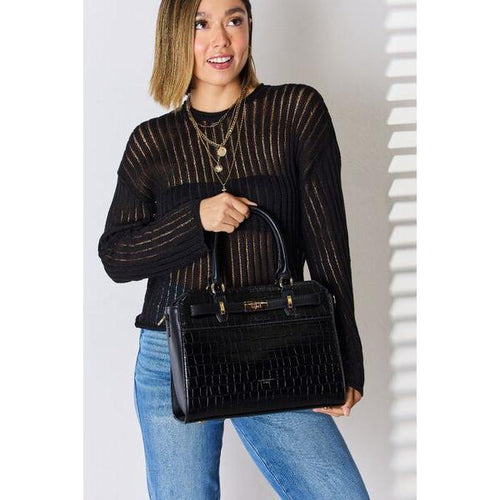 Load image into Gallery viewer, David Jones Texture PU Leather Handbag - Elevate Your Elegance
