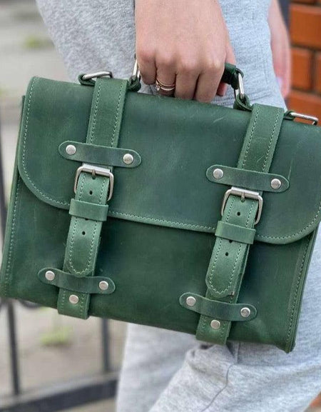Genuine Leather Briefcase Bag Lora | Women's Work Bag-10