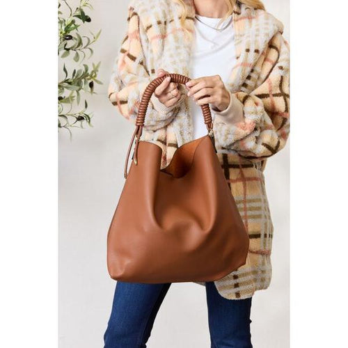 Load image into Gallery viewer, SHOMICO Vegan Leather Handbag with Pouch - A Luxurious Essential
