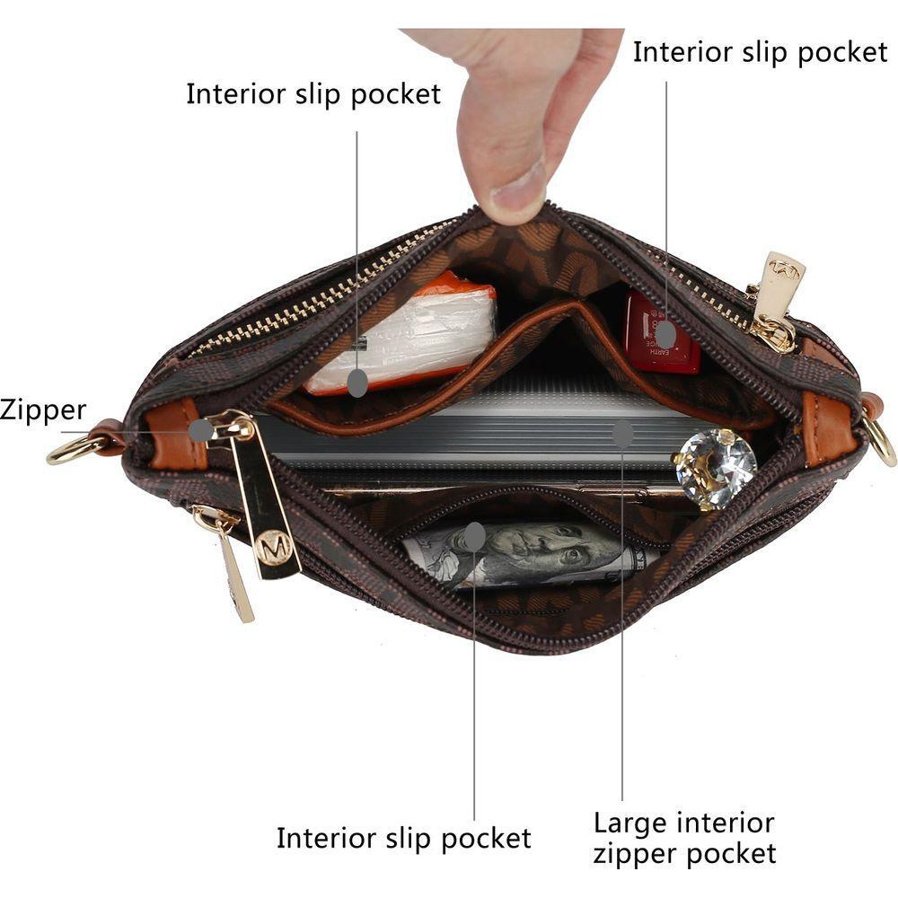 MKF Collection Geneve M Signature Crossbody by Mia K