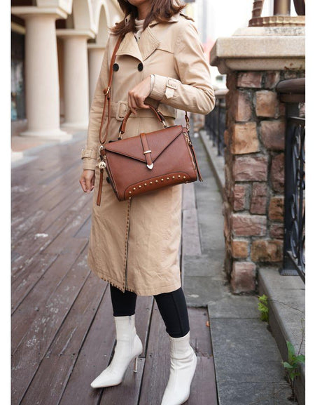 Angela Vegan Leather Women's Satchel Bag - An Exquisite Everyday Essential