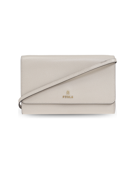 FURLA CAMELIA Strap Wallet - Elegant Suede Handbag