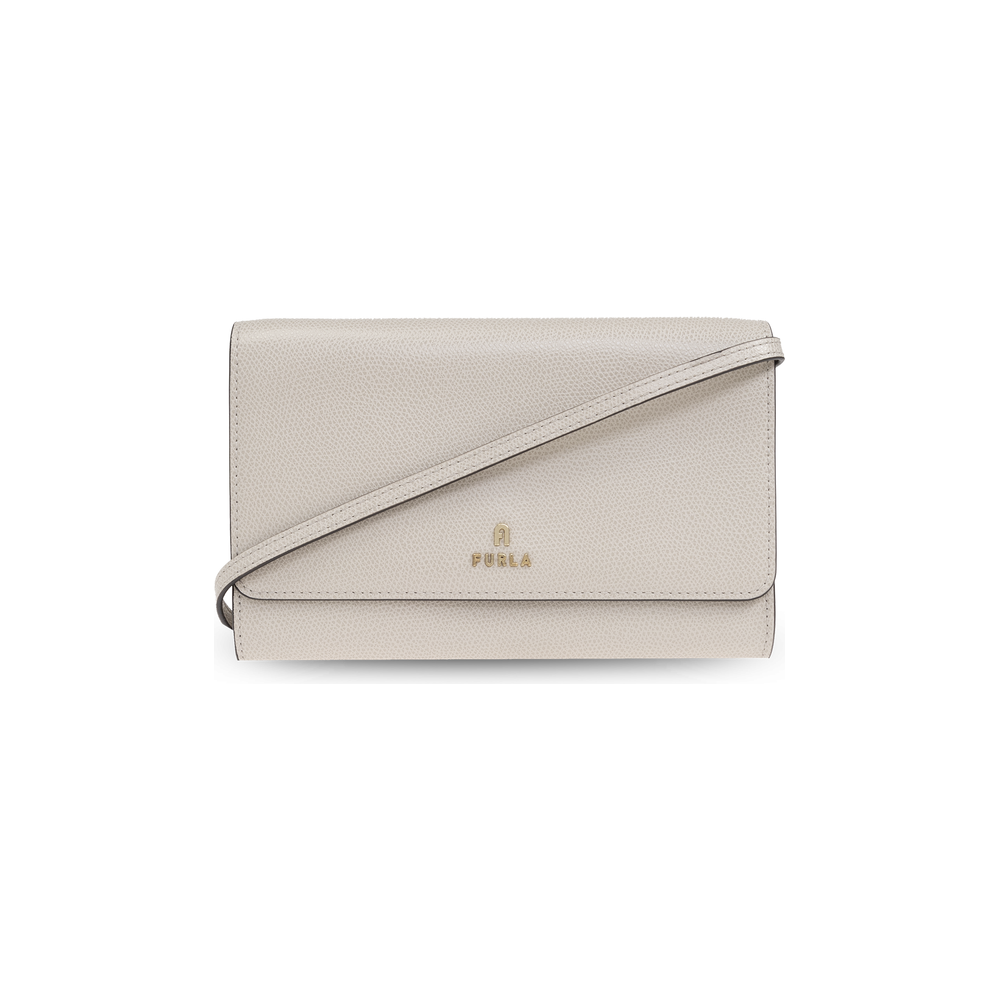 FURLA CAMELIA Strap Wallet - Elegant Suede Handbag