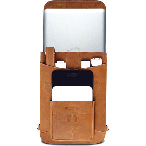 Load image into Gallery viewer, MacCase Premium Leather 14" MacBook Pro "Flight Jacket" Case
