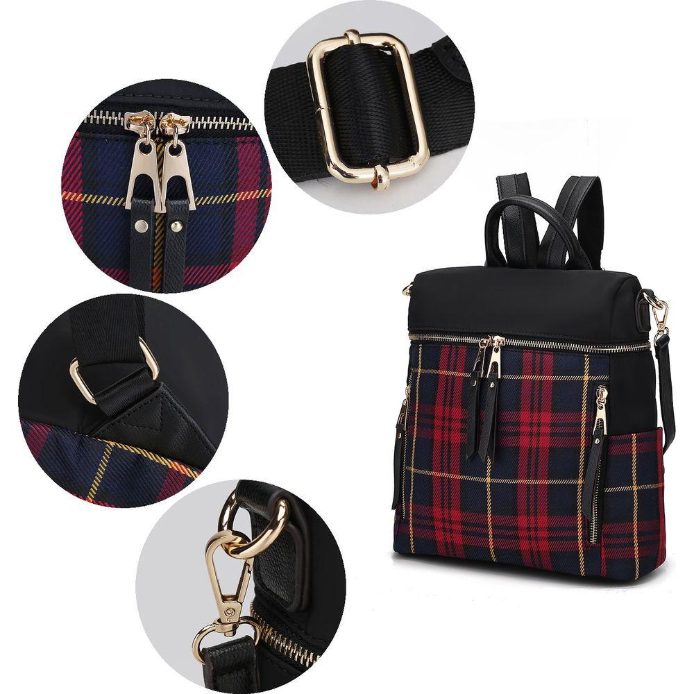 Nishi Plaid Backpack