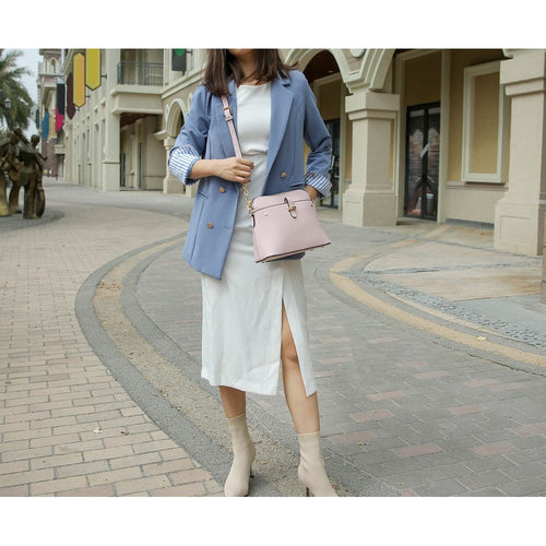 Load image into Gallery viewer, Kelisse Solid Crossbody Handbag: Timeless Elegance in Vegan Leather
