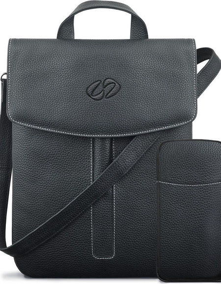 MacCase Premium Leather Crossbody Tablet Bag - A Luxurious Companion for Your Tablet