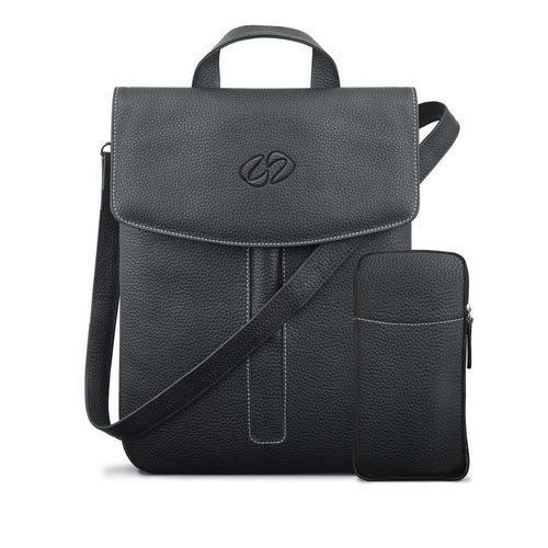 Load image into Gallery viewer, MacCase Premium Leather Crossbody Tablet Bag
