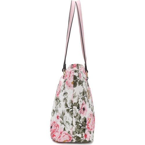 Load image into Gallery viewer, Hallie Quilted Cotton Botanical Pattern Women Tote Bag
