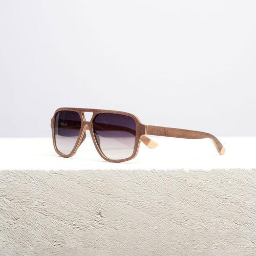 Load image into Gallery viewer, Oblique - Wooden Sunglasses for Men
