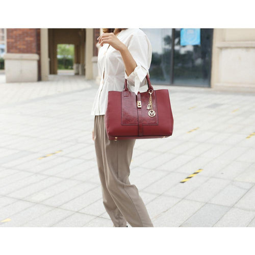 Load image into Gallery viewer, Yola Satchel Bag with Wallet - Exquisite Vegan Leather Elegance
