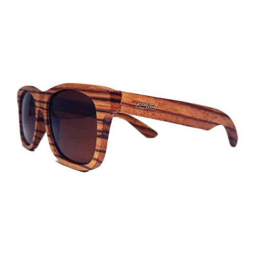 Load image into Gallery viewer, Zebrawood Full Frame Polarized Sunglasses with Case
