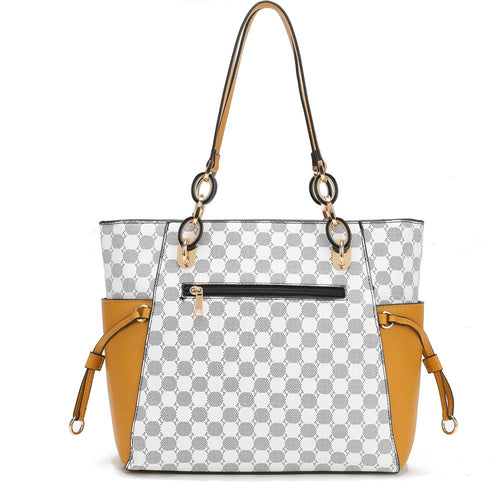 Load image into Gallery viewer, Xenia Circular Print Tote Bag with Wallet
