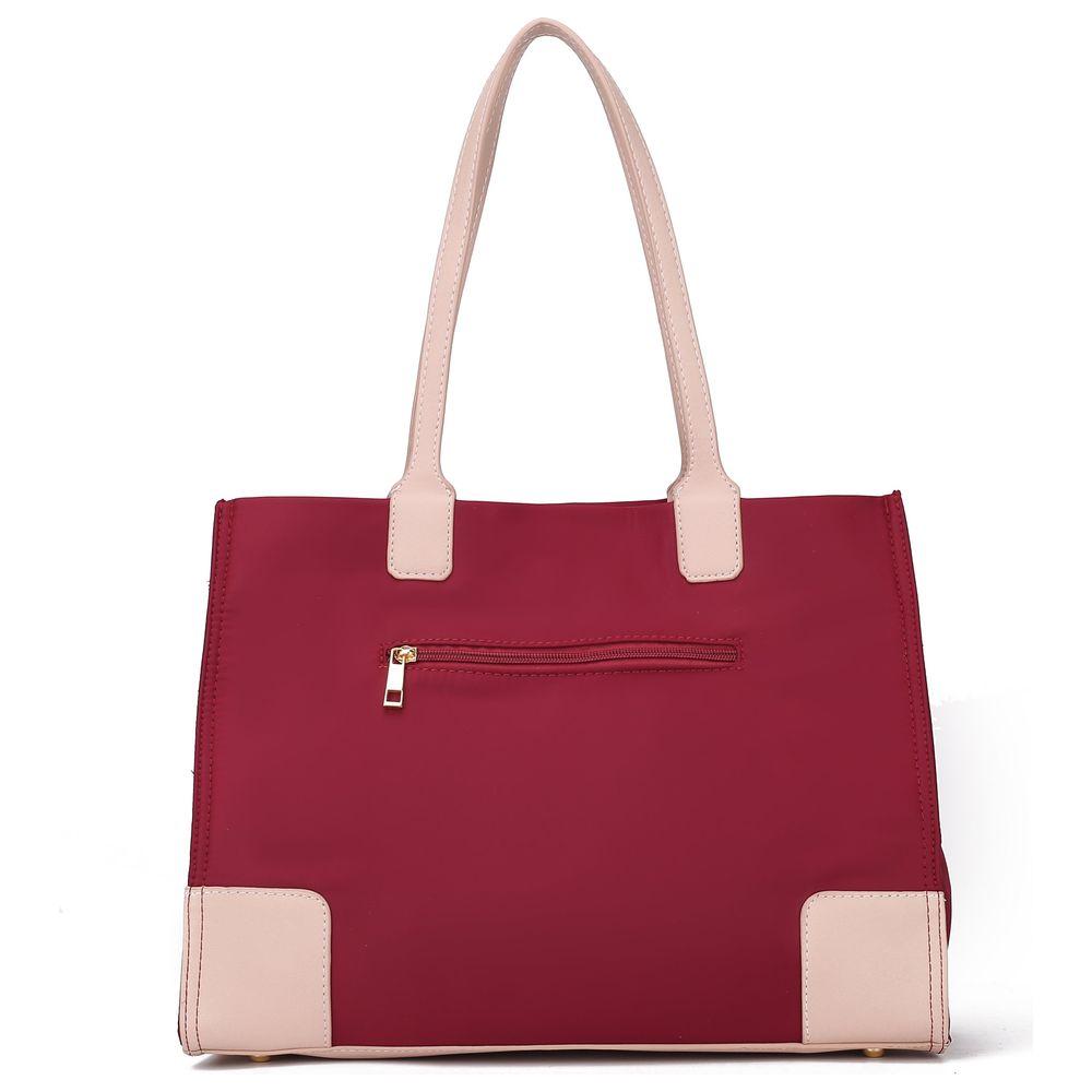 Mia K. Louise Tote Handbag and Wallet Set in Vegan Leather