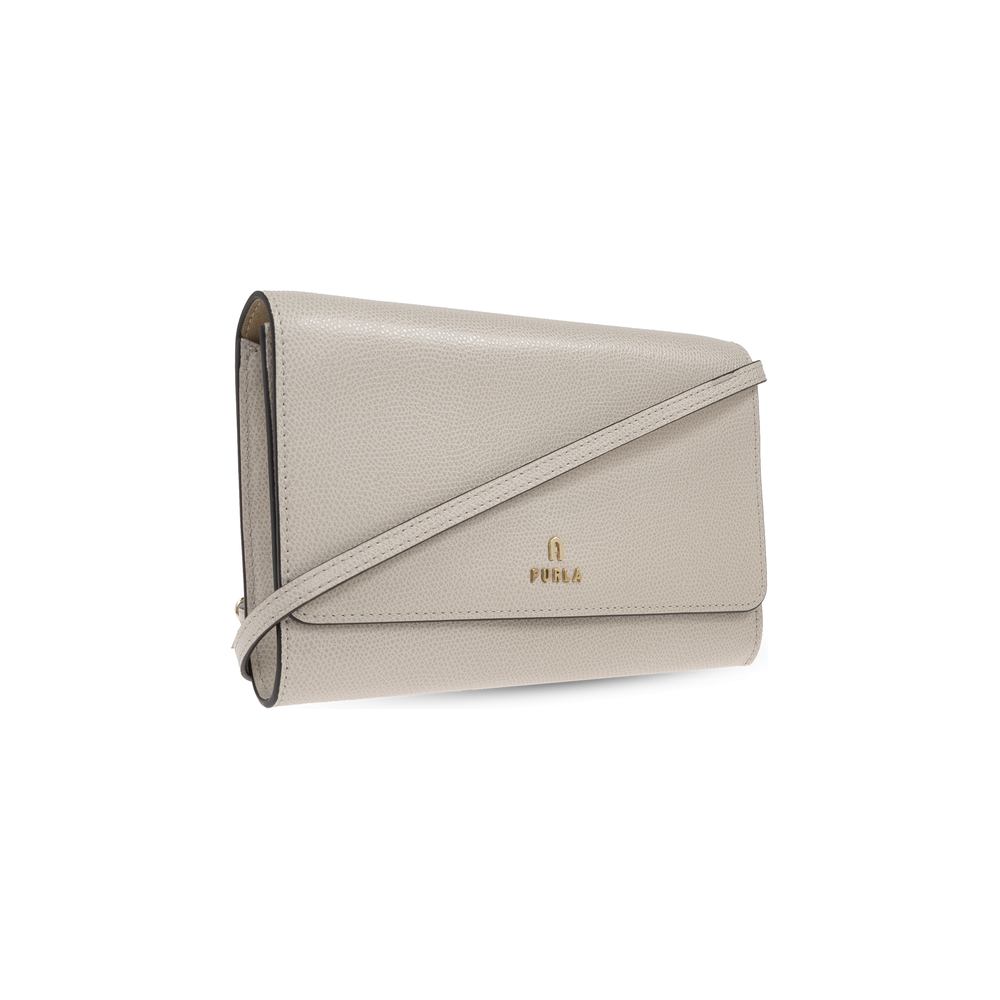 FURLA CAMELIA Strap Wallet - Elegant Suede Handbag