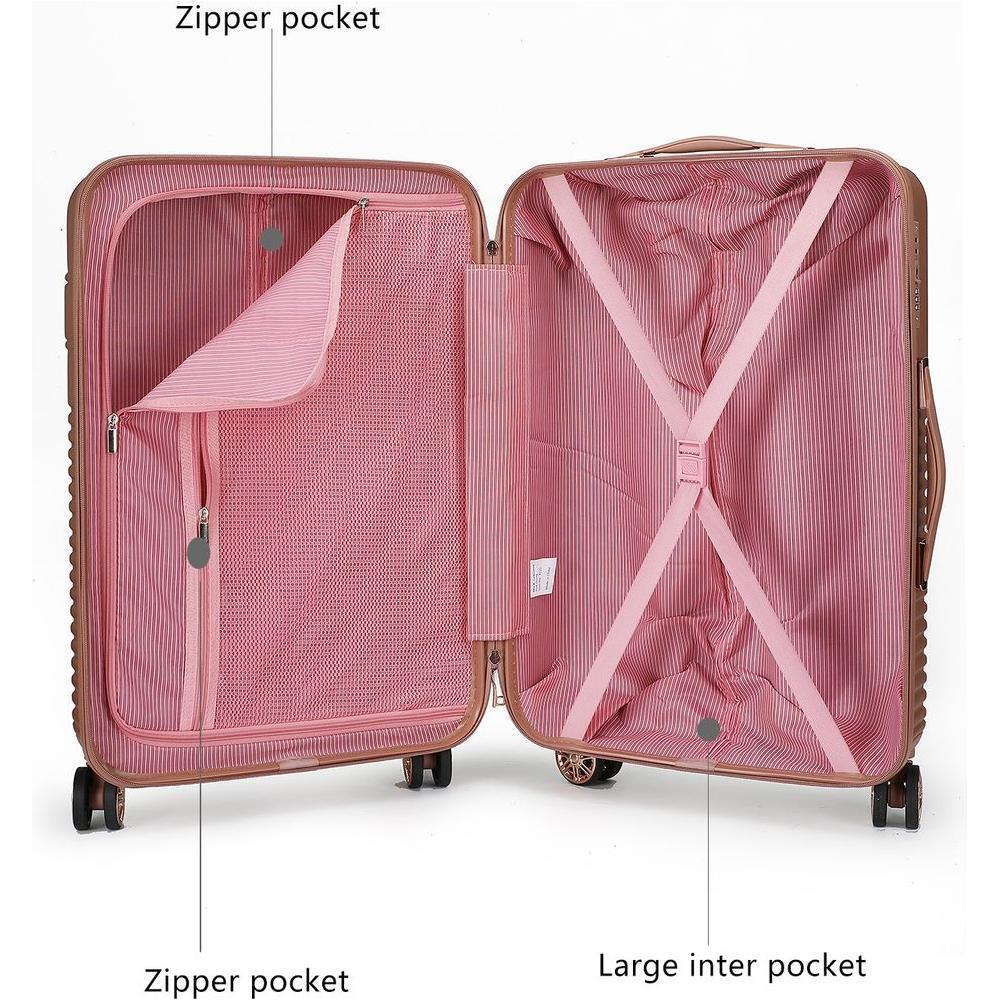 MKF Collection Mykonos Large Check-in Spinner by Mia K