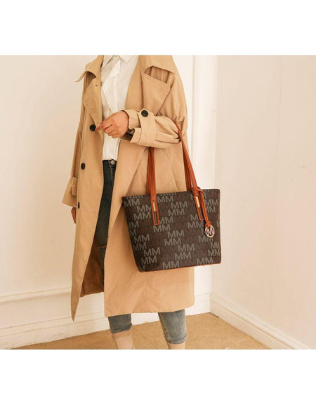 3PC Aylet M Tote with Mini Bag and Wristlet Pouch