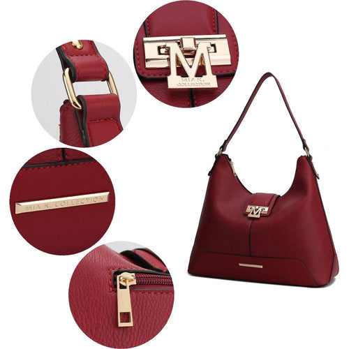 Load image into Gallery viewer, Mia K. Graciela Hobo Handbag - Elegantly Crafted Color-Block Vegan Leather
