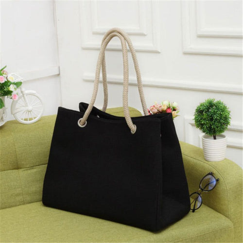 Load image into Gallery viewer, Solid Woven Stylish Collapsible Handbag - Khaki or Black
