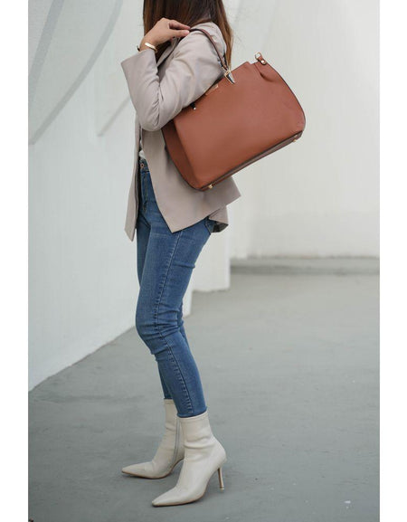 Kane Vegan Leather Women Satchel Bag with Wallet