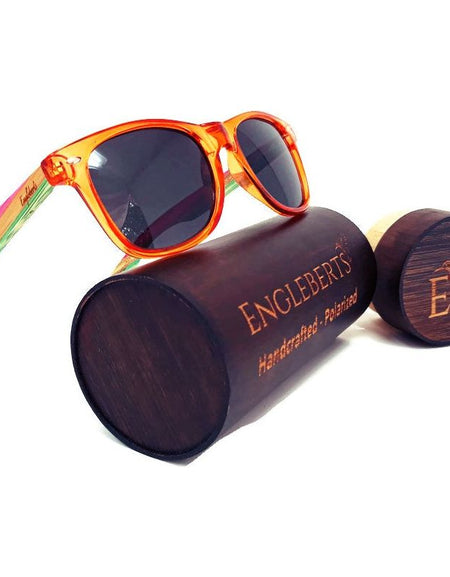 Juicy Fruit Muti-Colored Bamboo Sunglasses Polarized with Case