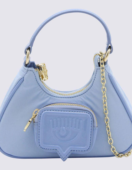 CHIARA FERRAGNI Blue Luxe Shoulder Bag