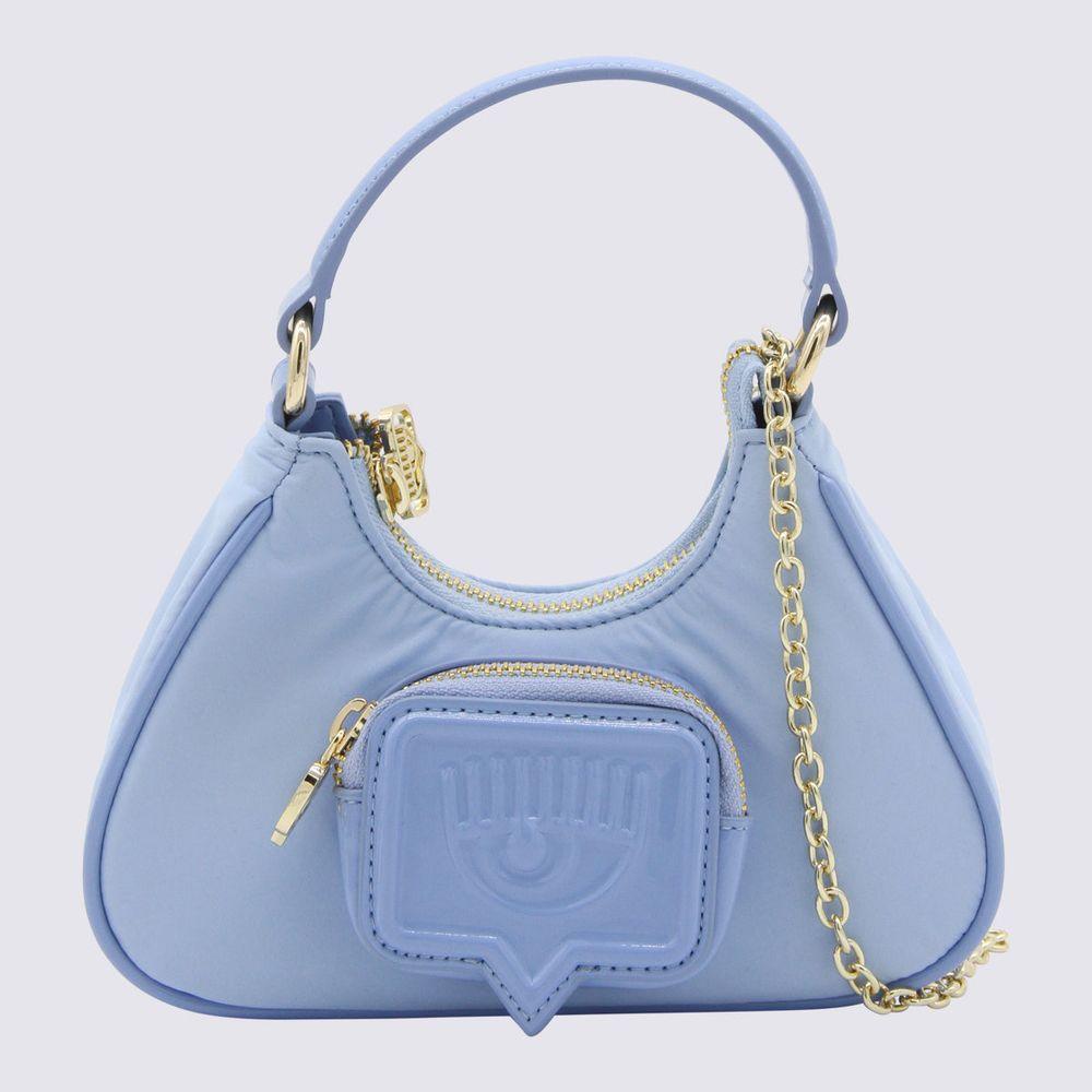 CHIARA FERRAGNI Blue Luxe Shoulder Bag