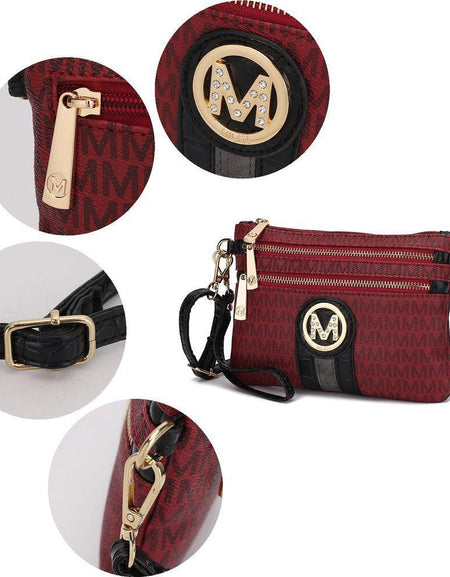 MKF Collection Tarren Signature Crossbody/ Wristlet Bag by Mia K