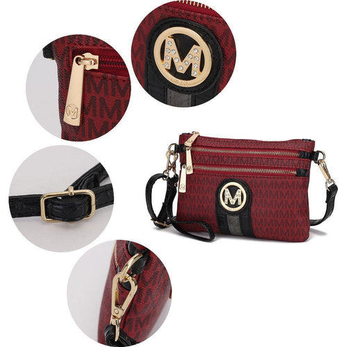 Load image into Gallery viewer, MKF Collection Tarren Signature Crossbody/ Wristlet Bag by Mia K
