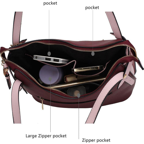 Load image into Gallery viewer, Jaseli Hobo with Wristlet Key Ring &amp; Card Holder
