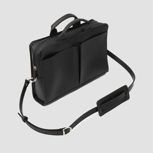 Load image into Gallery viewer, Leather Laptop Bag (Black)
