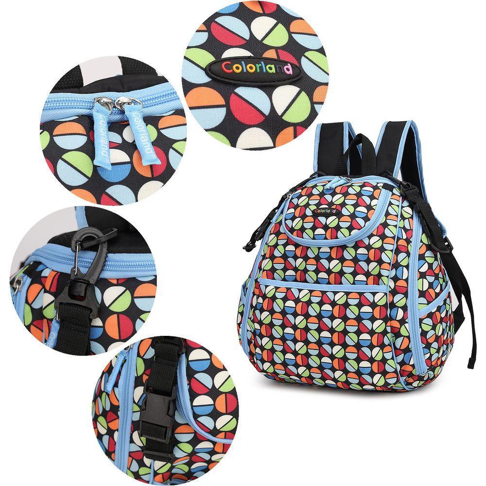 Colorland Large Backpack with Multi-Pockets