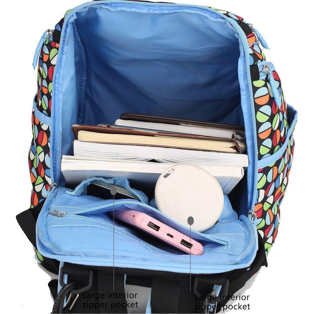 Colorland Large Backpack with Multi-Pockets