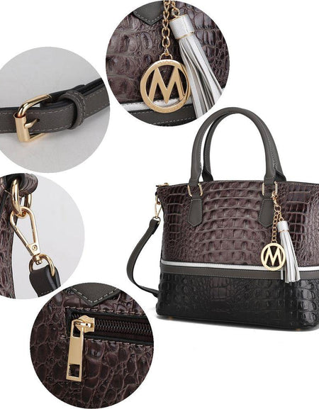 MKF Autumn Crocodile Skin Tote Handbag with Wallet: Elegance Redefined
