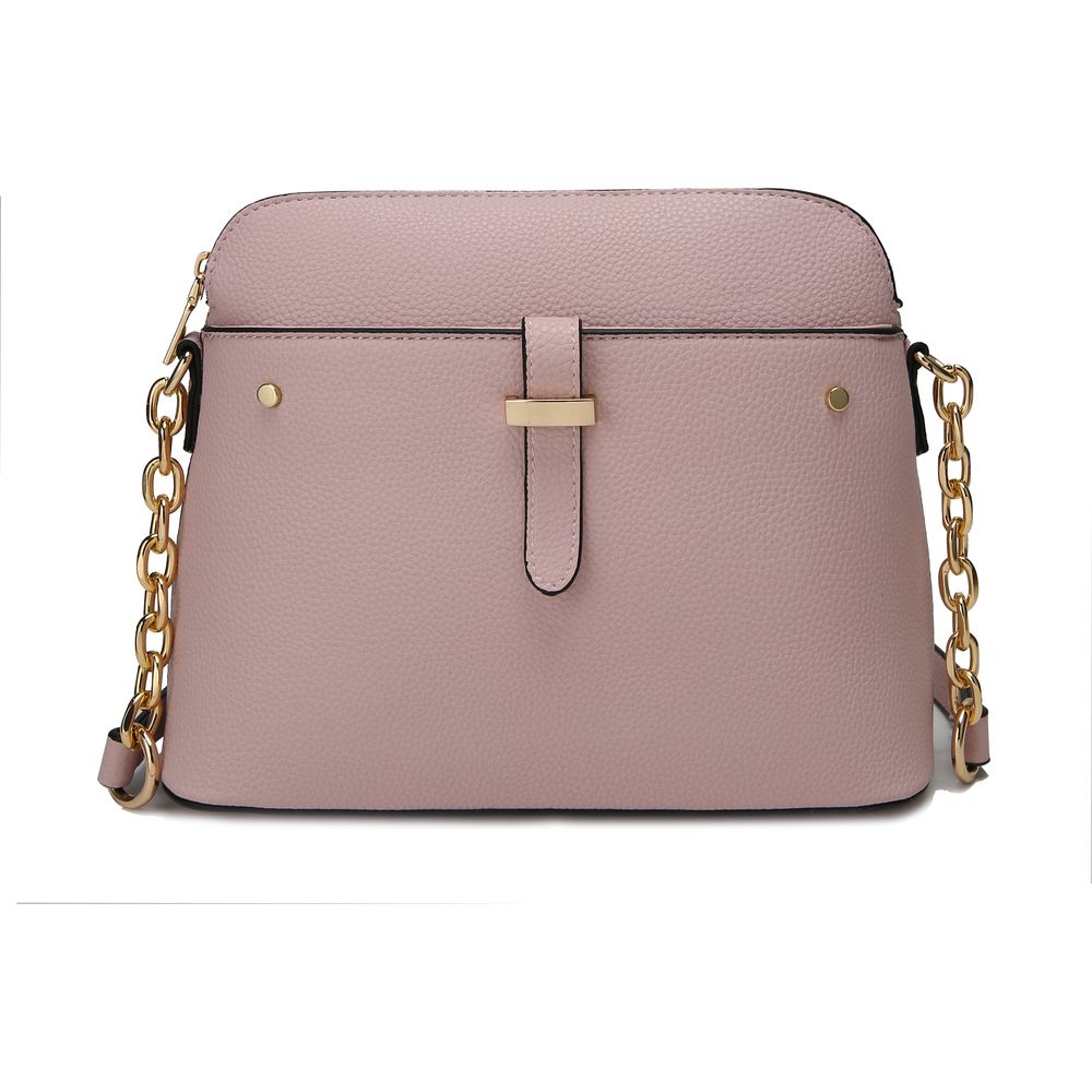 Kelisse Solid Crossbody Handbag: Timeless Elegance in Vegan Leather