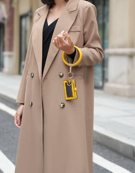 Mabel Quilted Vegan Leather Women Shoulder Bag with Bracelet Keychain