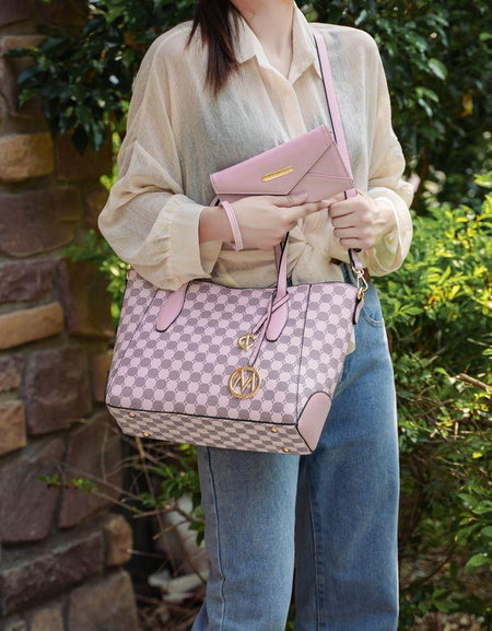 Gianna Vegan Leather Women Tote with Matching Wallet