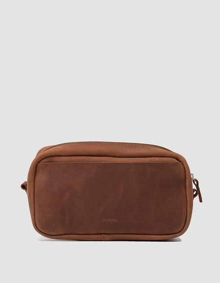 Mini Messenger Bag (Cognac Brown)