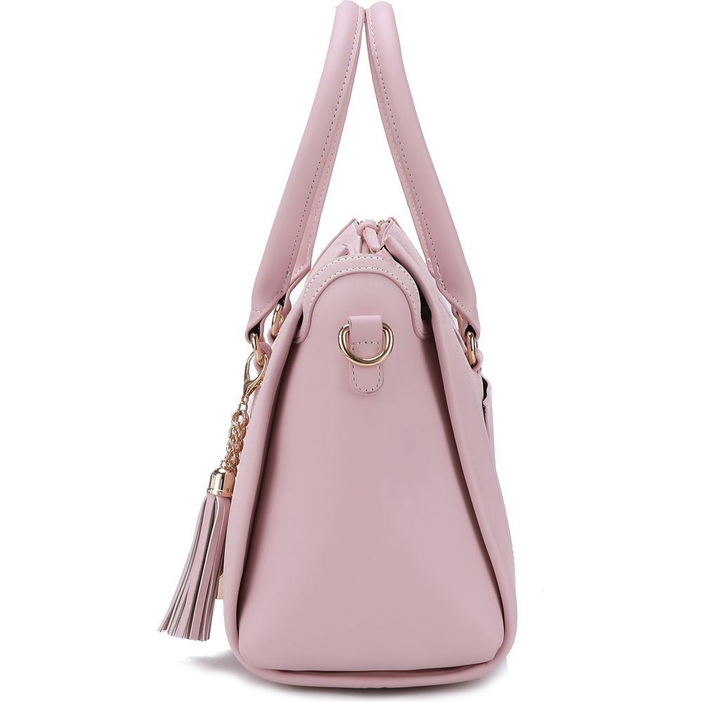 Mia K. Valeria Satchel Handbag with Keyring