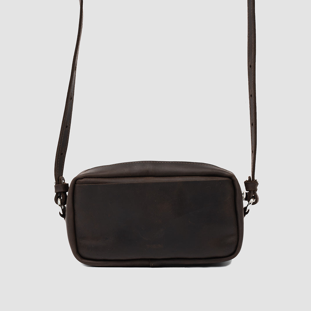 Mini Messenger Bag (Dark Brown)