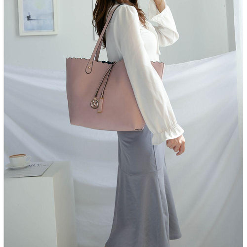 Load image into Gallery viewer, MKF  Amahia Reversible Shopper Tote Bag with Crossbody Pouch by Mia K
