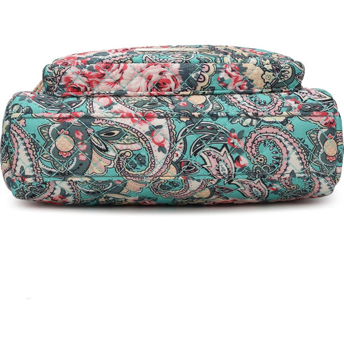 Load image into Gallery viewer, Rosalie Quilted Cotton Botanical Pattern Women Shoulder Bag
