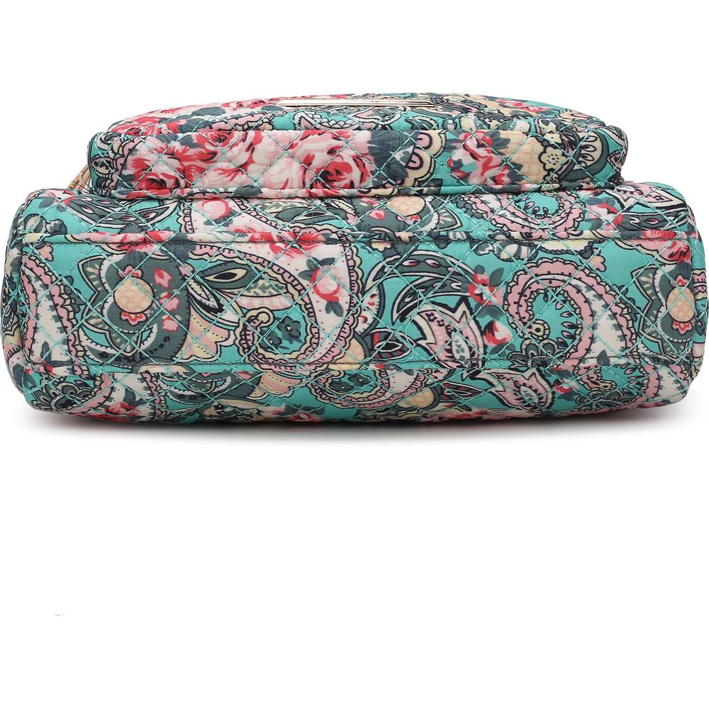 Rosalie Quilted Cotton Botanical Pattern Women Shoulder Bag