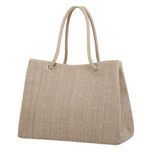 Load image into Gallery viewer, Solid Woven Stylish Collapsible Handbag - Khaki or Black
