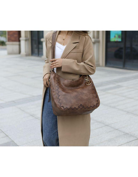 Lucille Shoulder Handbag - Exquisite Vegan Leather Elegance for Women