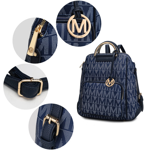 Load image into Gallery viewer, Cora Milan M Signature Trendy Backpack
