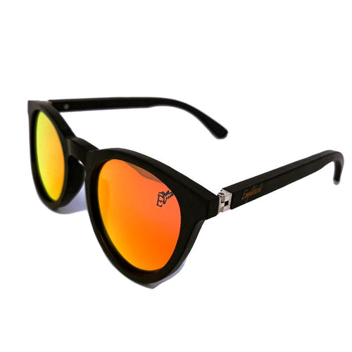 Load image into Gallery viewer, Sunset Mirror Lenses Polarized with Full Frame Black Bamboo
