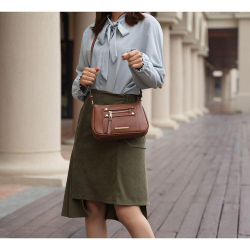 Load image into Gallery viewer, Essie Crossbody Handbag in Vegan Leather - The Sculpted Elegance of Everyday Luxury
